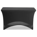 Iceberg iGear Fabric Table Cover, Polyester/Spandex, 24" x 48", Black (16511)