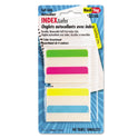 Redi-Tag Write-On Index Tabs, 1/5-Cut, Assorted Colors, 2" Wide, 48/Pack (33248)