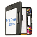 Officemate Portable Dry Erase Clipboard Case, 0.5" Clip Capacity, Holds 8.5 x 11 Sheets, Charcoal (83382)
