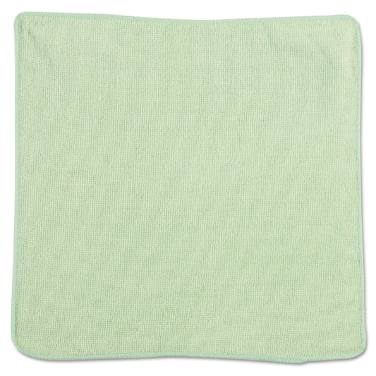 Rubbermaid Commercial Microfiber Cleaning Cloths, 12 x 12, Green, 24/Pack (1820578)