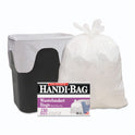 Handi-Bag Super Value Pack Can Liners, 8 gal, 0.6 mil, 22" x 24", White, 130/Box (HAB6FW130)