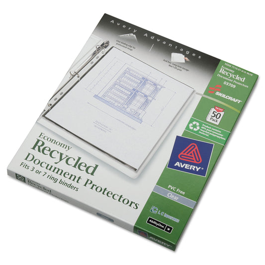 AbilityOne 7510016169670, SKILCRAFT Document Protector, 8.5 x 11, 7-Hole Punch