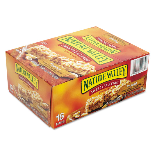 Nature Valley Granola Bars, Sweet and Salty Nut Peanut Cereal, 1.2 oz Bar, 16/Box (SN42067)