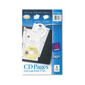 Avery Two-Sided CD Organizer Sheets for Three-Ring Binder, 4 Disc Capacity, Clear, 5/Pack (75263)