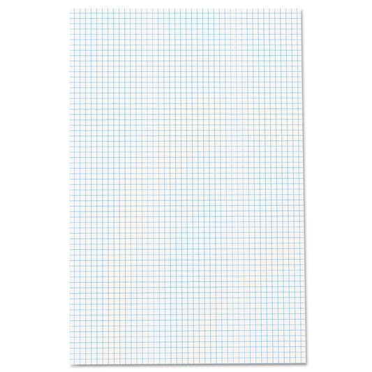 Ampad Quadrille Pads, Quadrille Rule (4 sq/in), 50 White (Standard 15 lb Bond) 11 x 17 Sheets (22037)