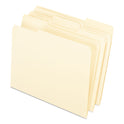 Pendaflex Interior File Folders, 1/3-Cut Tabs: Assorted, Letter Size, Manila, 100/Box (421013)