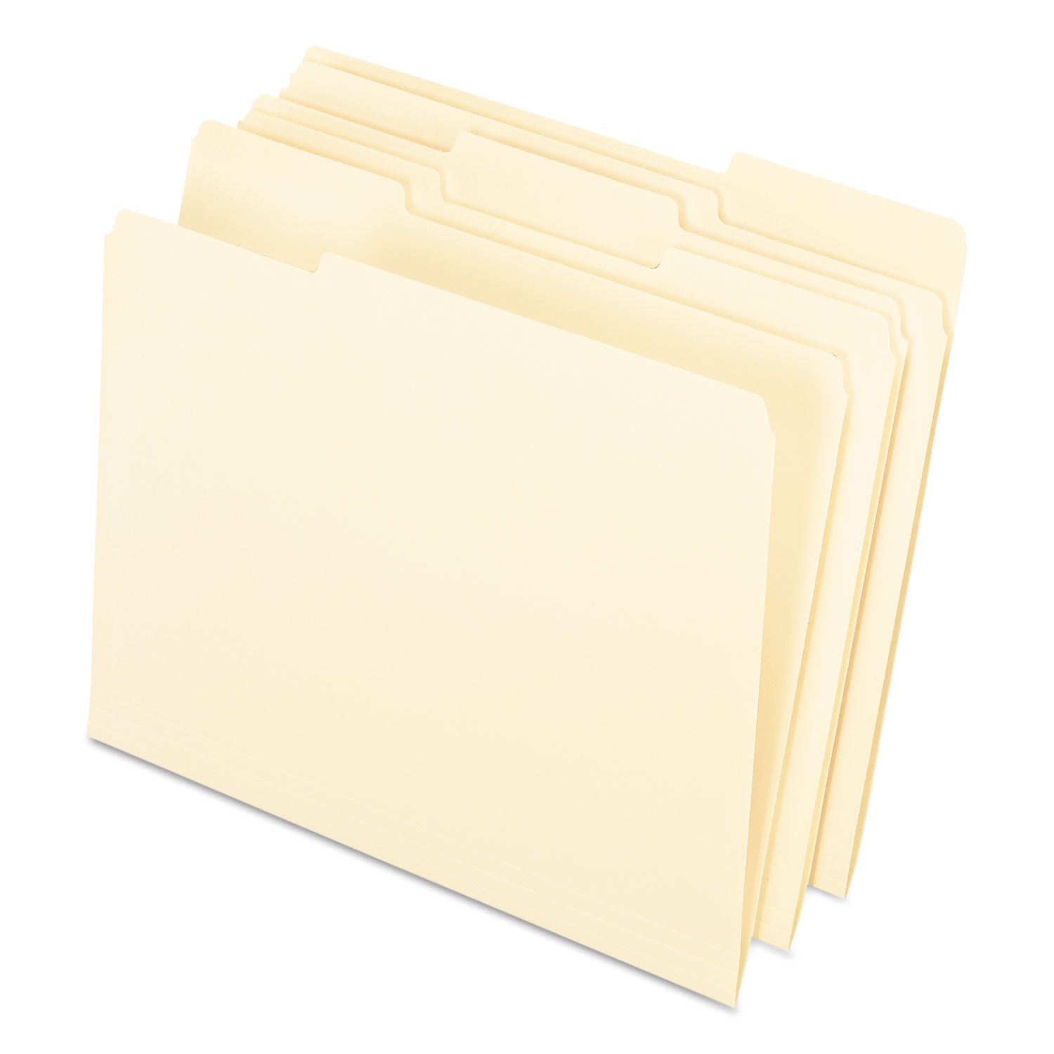Pendaflex Interior File Folders, 1/3-Cut Tabs: Assorted, Letter Size, Manila, 100/Box (421013)