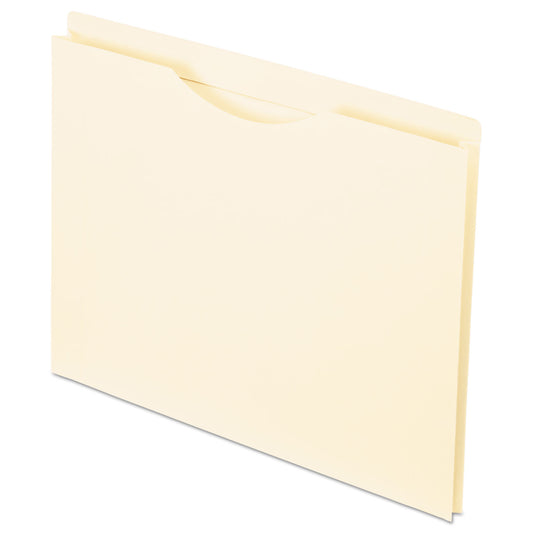 Pendaflex Manila Reinforced File Jackets, 2-Ply Straight Tab, Letter Size, Manila, 50/Box (22100)