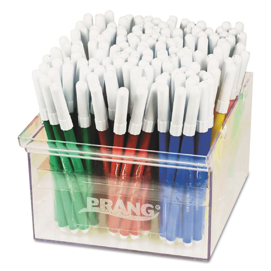 Prang Fine Line Markers, Fine Bullet Tip, Assorted Colors, 144/Set (80744)
