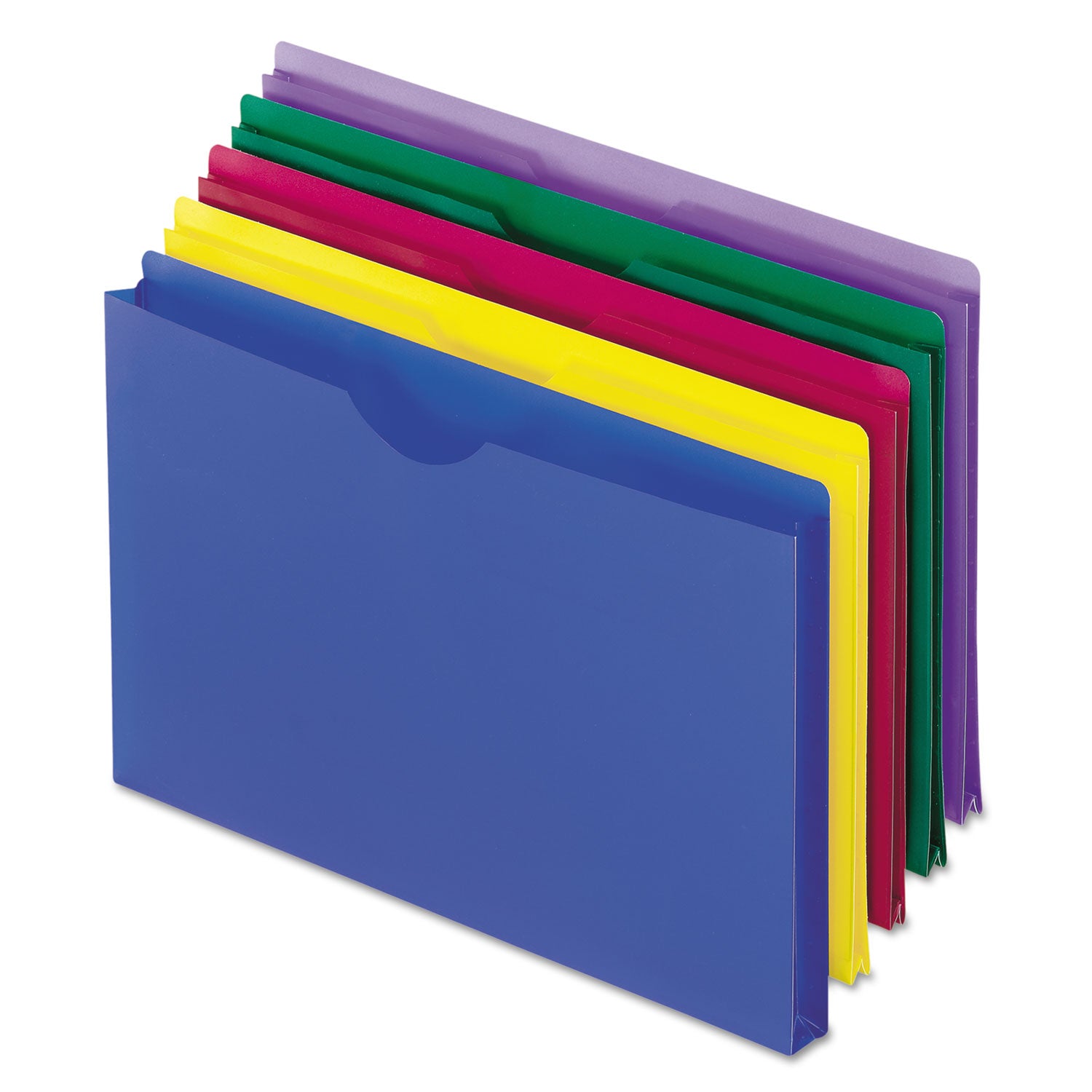 Pendaflex Poly File Jackets, Straight Tab, Legal Size, Assorted Colors, 5/Pack (50993)