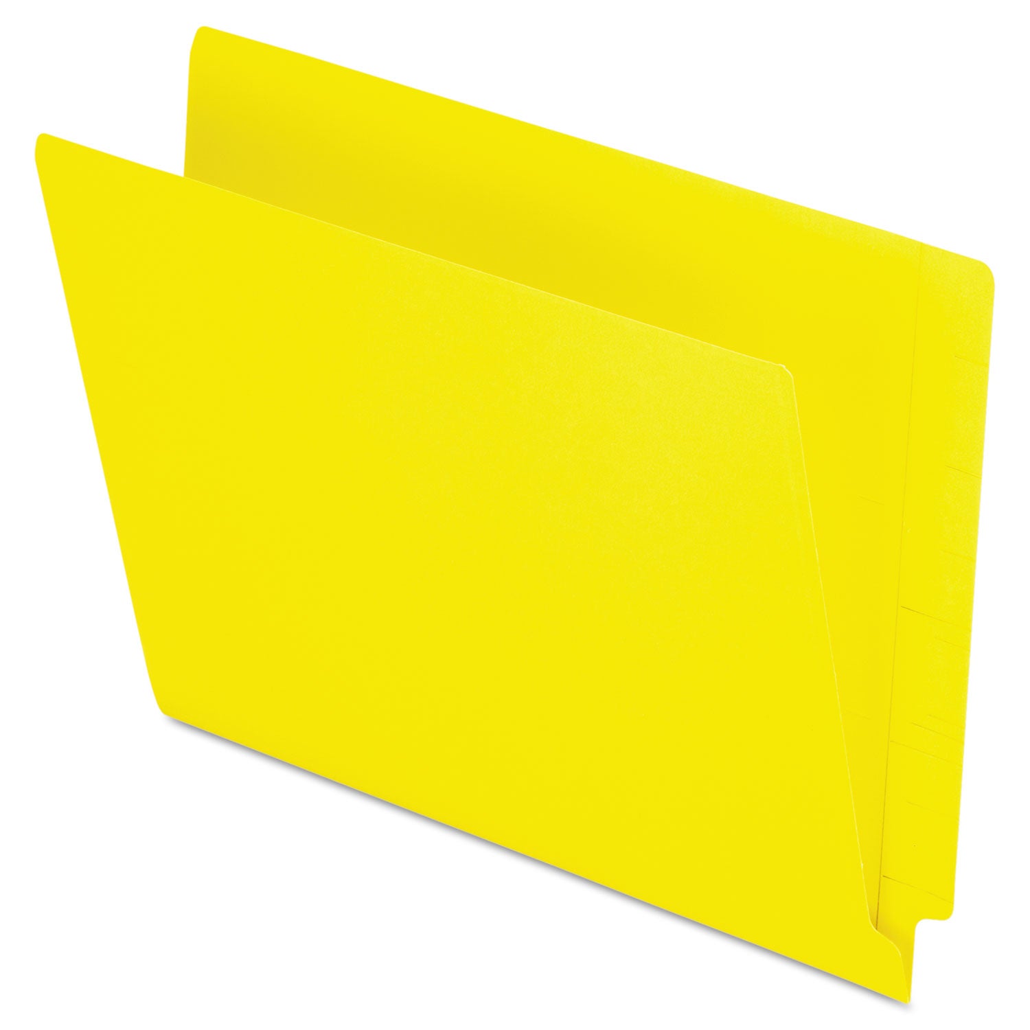 Pendaflex Colored End Tab Folders with Reinforced Double-Ply Straight Cut Tabs, Letter Size, 0.75" Expansion, Yellow, 100/Box (H110DY)