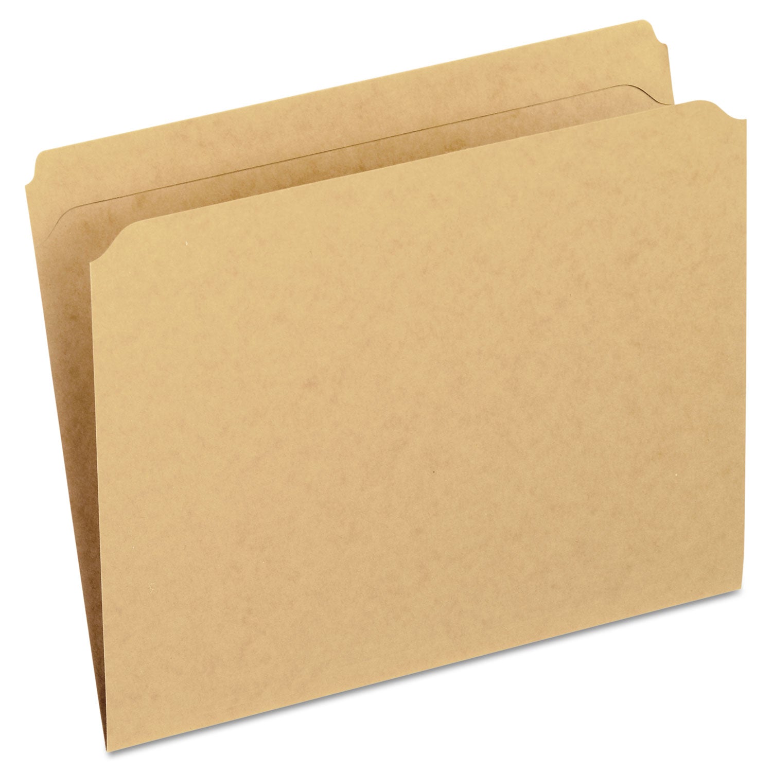 Pendaflex Dark Kraft File Folders with Double-Ply Top, Straight Tabs, Letter Size, 0.75" Expansion, Brown, 100/Box (RK152)