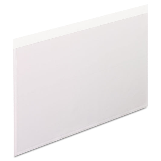 Pendaflex Self-Adhesive Pockets, 5 x 8, Clear Front/White Backing, 100/Box (99377)