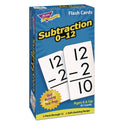 TREND Skill Drill Flash Cards, Subtraction, 3 x 6, Black and White, 91/Pack (T53103)
