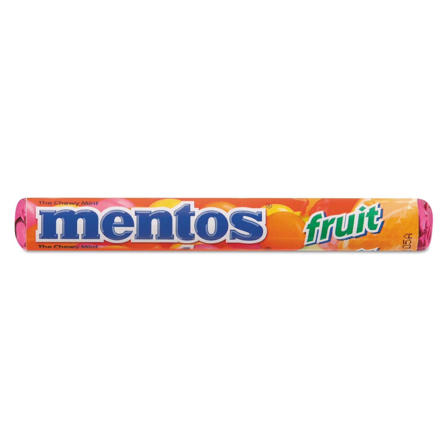 Mentos Chewy Mints, 1.32 oz, Mixed Fruit, 15 Rolls/Box (4181)