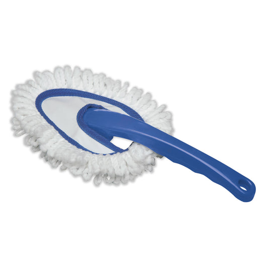 AbilityOne 7920015868009, SKILCRAFT Mini Microfiber Duster, 5" x 7", Blue Handle