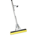 AbilityOne 7920013837799, SKILCRAFT Industrial Steel Mop, 12" Wide Yellow Cellulose Head, 52" Sliver Steel Handle