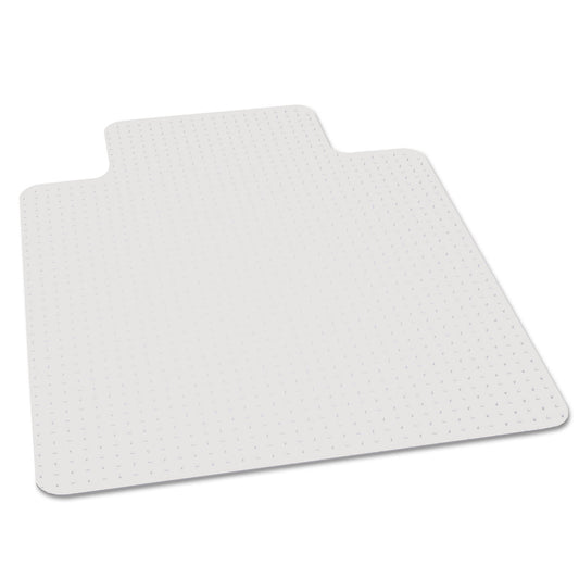 ES Robbins EverLife Light Use Chair Mat for Flat to Low Pile Carpet, Rectangular with Lip, 36 x 48, Clear (120023)