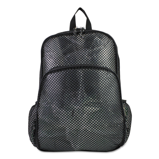 Eastsport Mesh Backpack, Fits Devices Up to 17", Polyester, 12 x 17.5 x 5.5, Black (113960BJBLK)