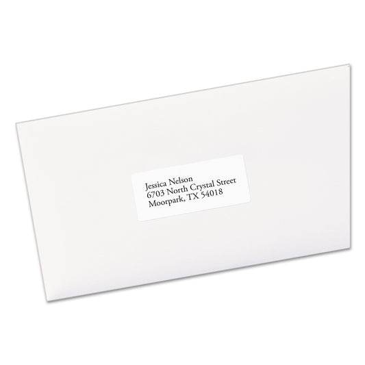 Avery EcoFriendly Mailing Labels, Inkjet/Laser Printers, 1 x 2.63, White, 30/Sheet, 100 Sheets/Pack (48460)