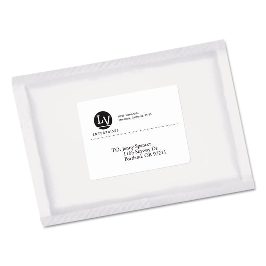 Avery EcoFriendly Mailing Labels, Inkjet/Laser Printers, 3.33 x 4, White, 6/Sheet, 100 Sheets/Pack (48464)