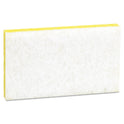 Scotch-Brite Light-Duty Scrubbing Sponge, #63, 3.6 x 6.1, 0.7" Thick, Yellow/White, 20/Carton (08251)