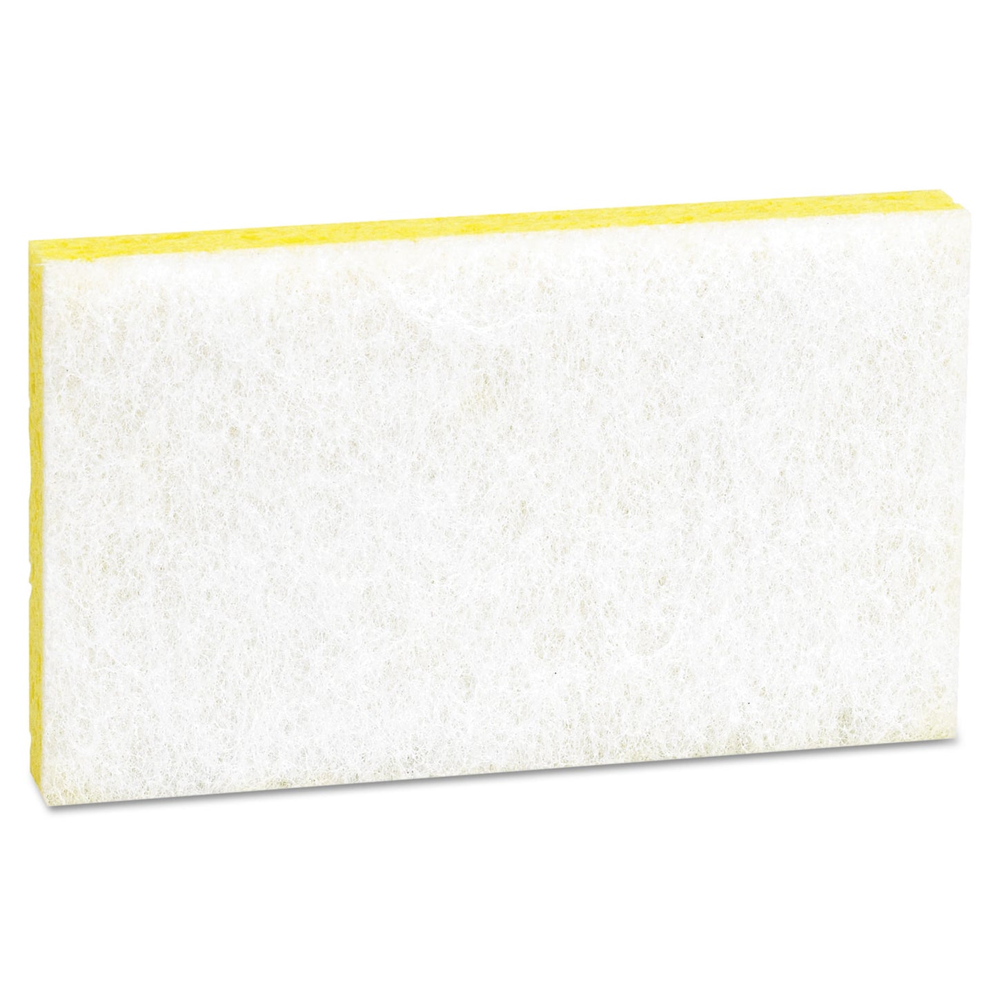 Scotch-Brite Light-Duty Scrubbing Sponge, #63, 3.6 x 6.1, 0.7" Thick, Yellow/White, 20/Carton (08251)