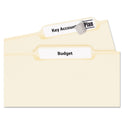 Avery Permanent TrueBlock File Folder Labels with Sure Feed Technology, 0.66 x 3.44, White, 30/Sheet, 60 Sheets/Box (75366)