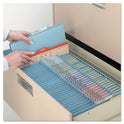 Smead Four-Section Pressboard Top Tab Classification Folders, Four SafeSHIELD Fasteners, 1 Divider, Letter Size, Blue, 10/Box (13730)