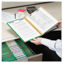 Smead Eight-Section Pressboard Top Tab Classification Folders, Eight SafeSHIELD Fasteners, 3 Dividers, Letter Size, Green, 10/Box (14097)