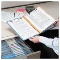 Smead Six-Section Pressboard Top Tab Classification Folders, Six SafeSHIELD Fasteners, 2 Dividers, Letter Size, Blue, 10/Box (14030)