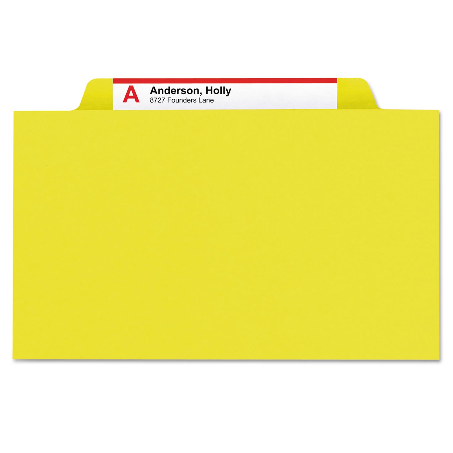 Smead Six-Section Pressboard Top Tab Classification Folders, Six SafeSHIELD Fasteners, 2 Dividers, Legal Size, Yellow, 10/Box (19034)