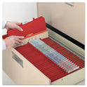 Smead Six-Section Pressboard Top Tab Classification Folders, Six SafeSHIELD Fasteners, 2 Dividers, Letter Size, Bright Red, 10/Box (14031)