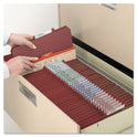 Smead 6-Section Pressboard Top Tab Pocket Classification Folders, 6 SafeSHIELD Fasteners, 2 Dividers, Letter Size, Red, 10/Box (14079)