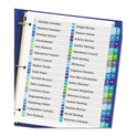 Avery Customizable TOC Ready Index Double Column Multicolor Tab Dividers, 32-Tab, 1 to 32, 11 x 8.5, White, 1 Set (11322)