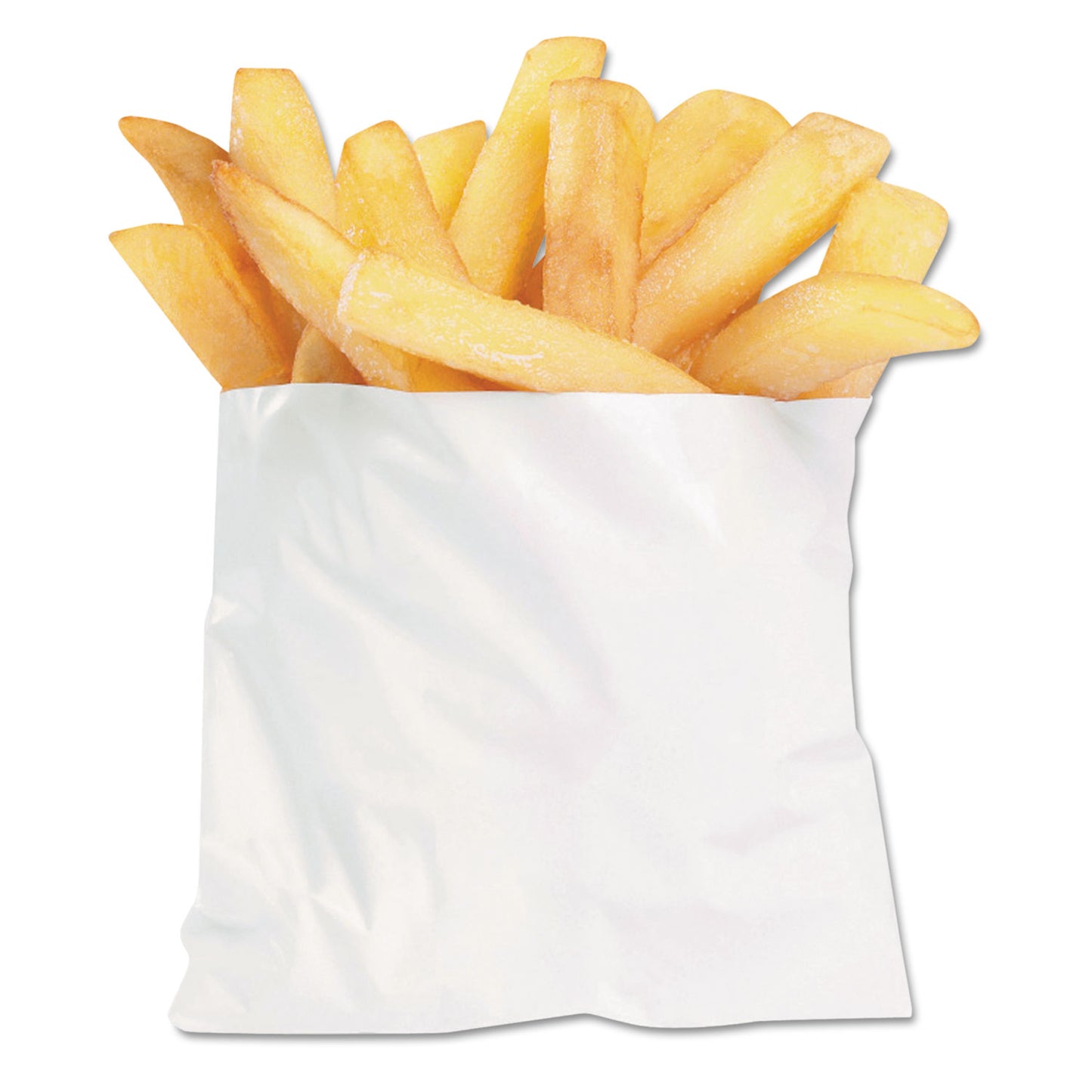 Bagcraft French Fry Bags, 4.5" x 2" x 3.5", White, 2,000/Carton (450003)