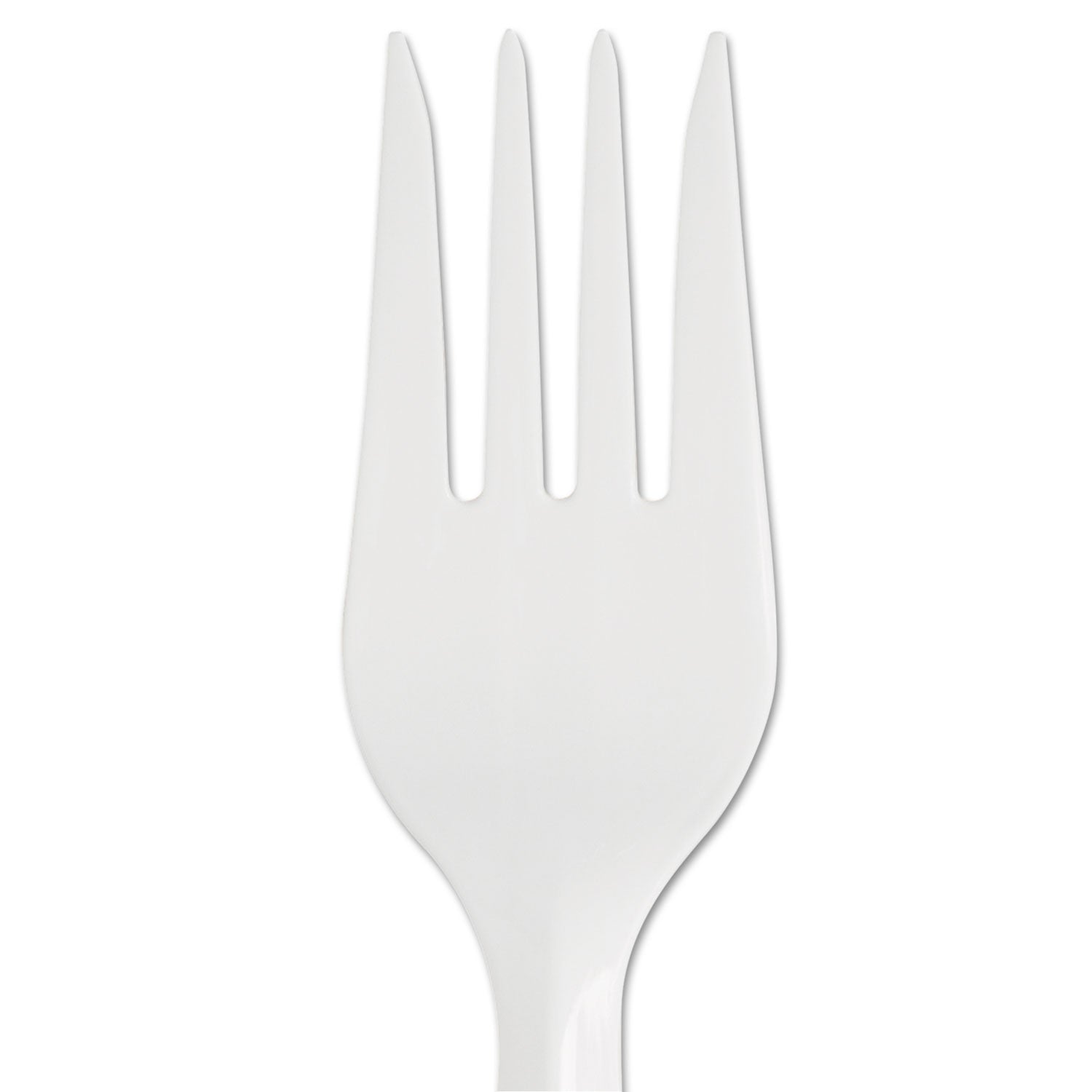 Dixie SmartStock Plastic Cutlery Refill, Fork, 5.8", Series-B Mediumweight, White, 40/Pack, 24 Packs/Carton (SSF21P)