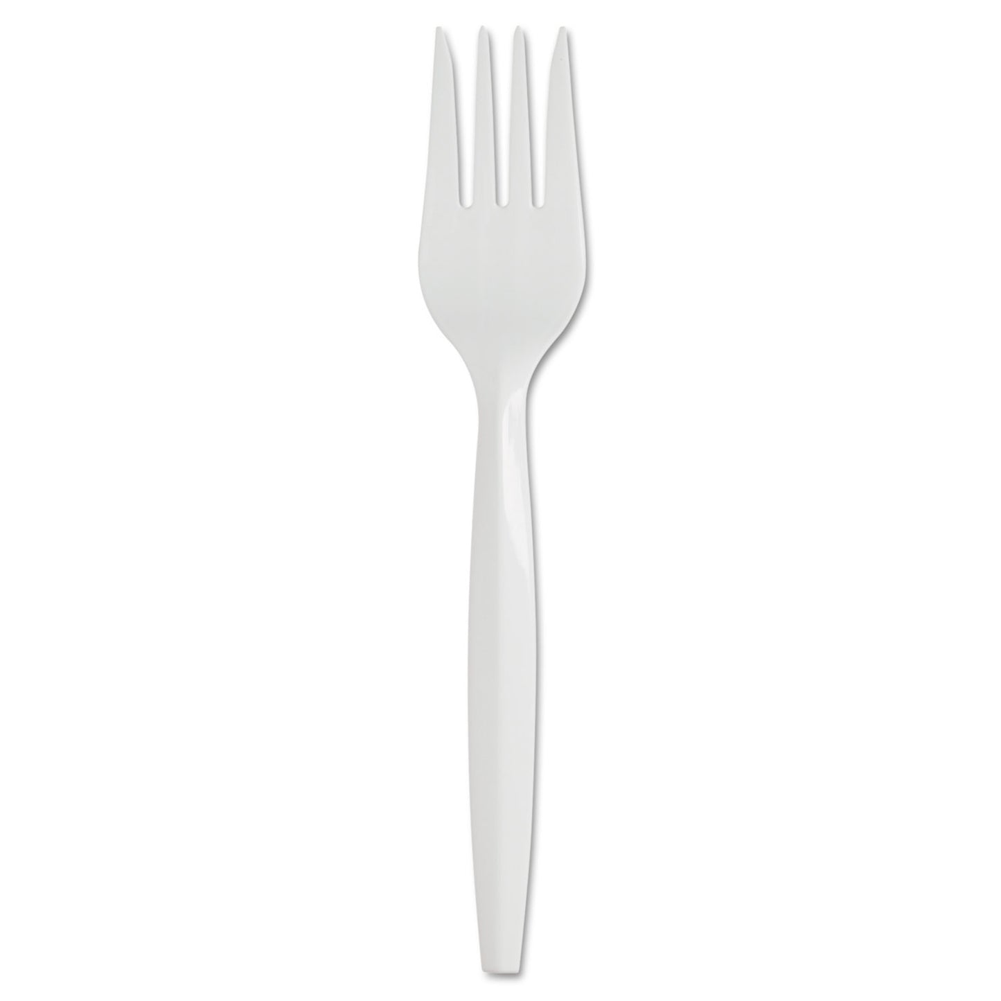 Dixie SmartStock Plastic Cutlery Refill, Fork, 5.8", Series-B Mediumweight, White, 40/Pack, 24 Packs/Carton (SSF21P)