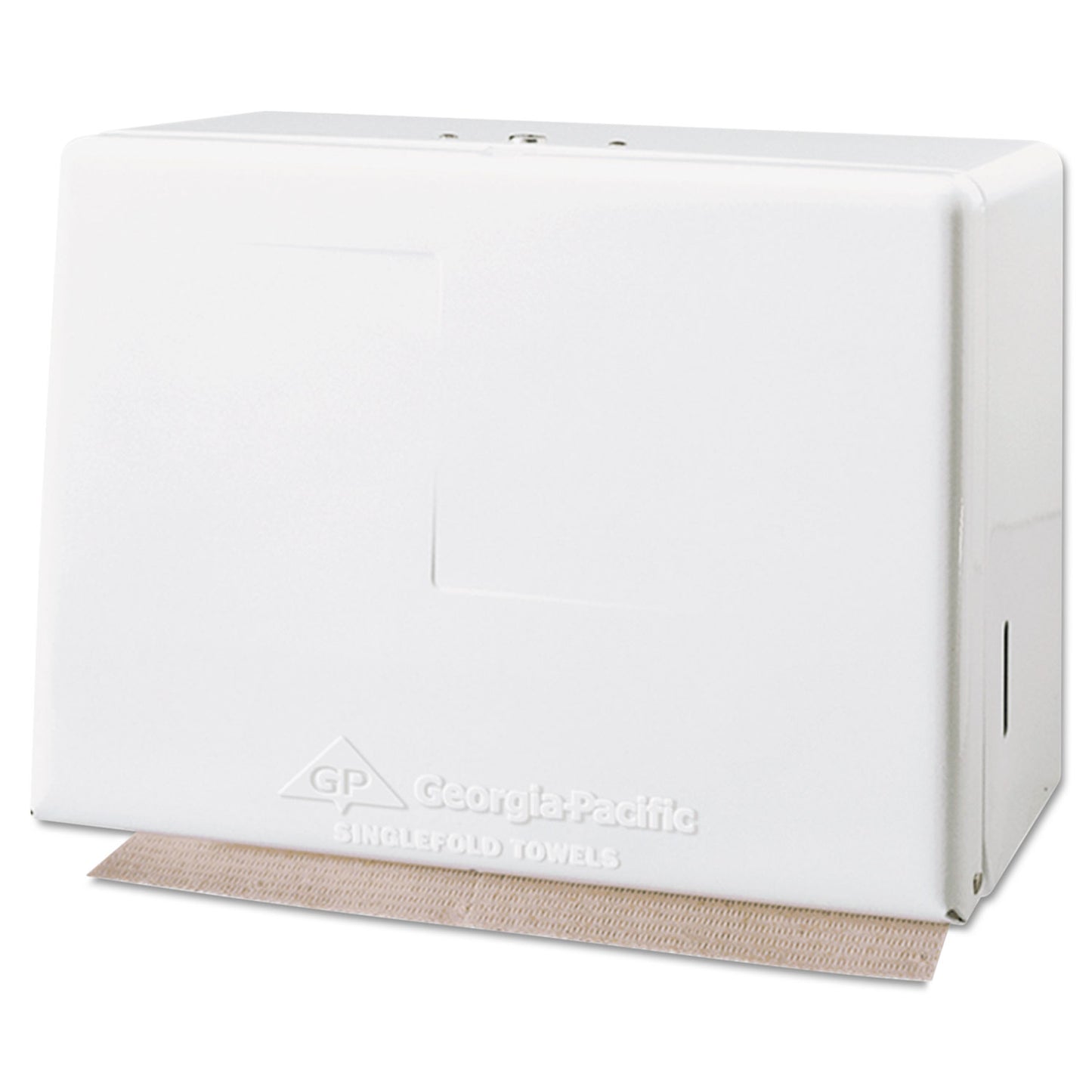 Georgia Pacific Professional Space Saver Singlefold Towel Dispenser, Steel, 11.63 x 6.63 x 8.13, White (56701)