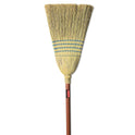 Rubbermaid Commercial Corn-Fill Broom, Corn Fiber Bristles, 38" Overall Length, Blue (6383)