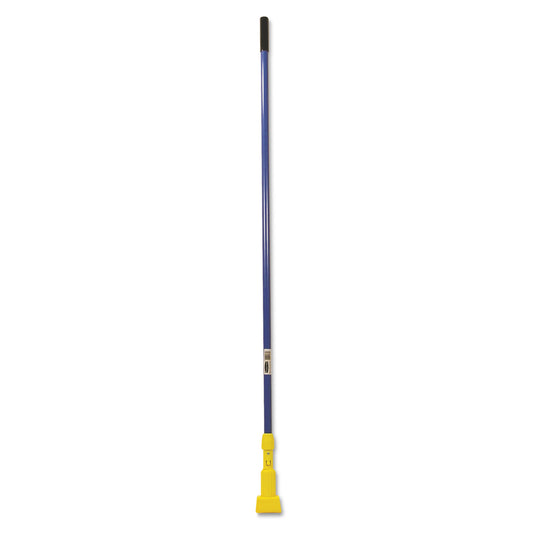 Rubbermaid Commercial Gripper Fiberglass Mop Handle, 1" dia x 60", Blue/Yellow (H246BLU)