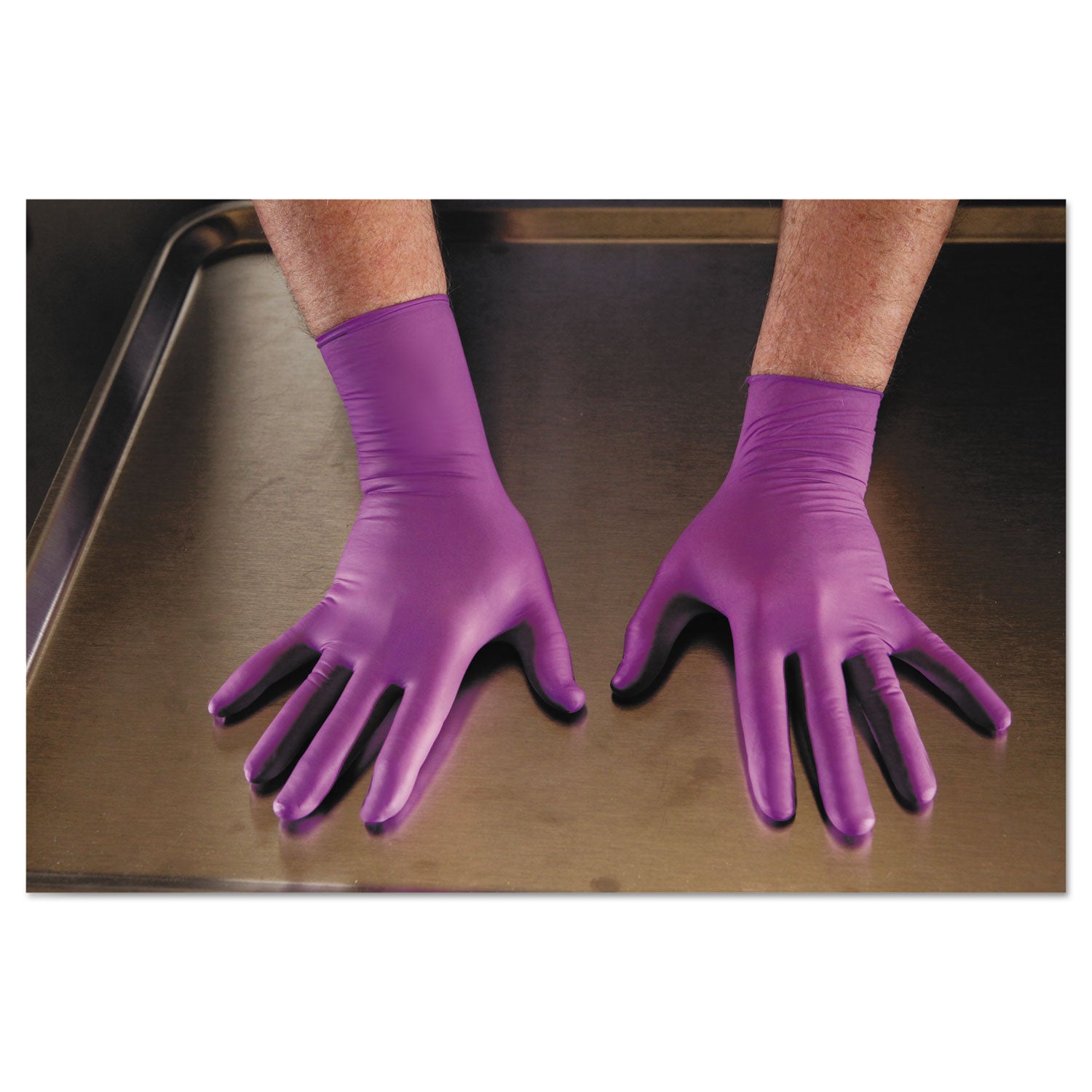 Kimtech PURPLE NITRILE Exam Gloves, 310 mm Length, Medium, Purple, 500/Carton (50602)