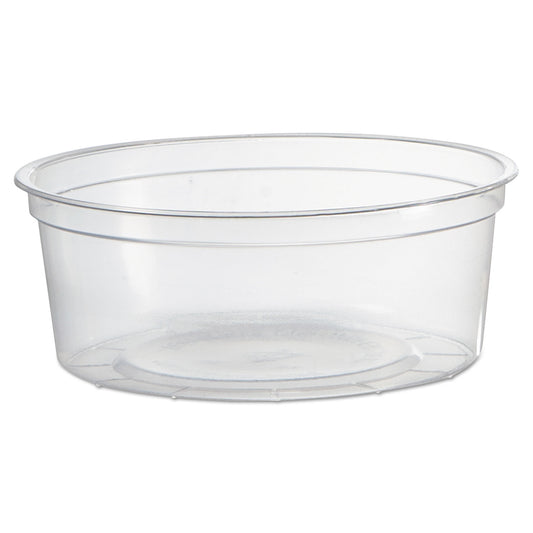 WNA Deli Containers, 8 oz, Clear, Plastic, 50/Pack, 10 Pack/Carton (APCTR08)