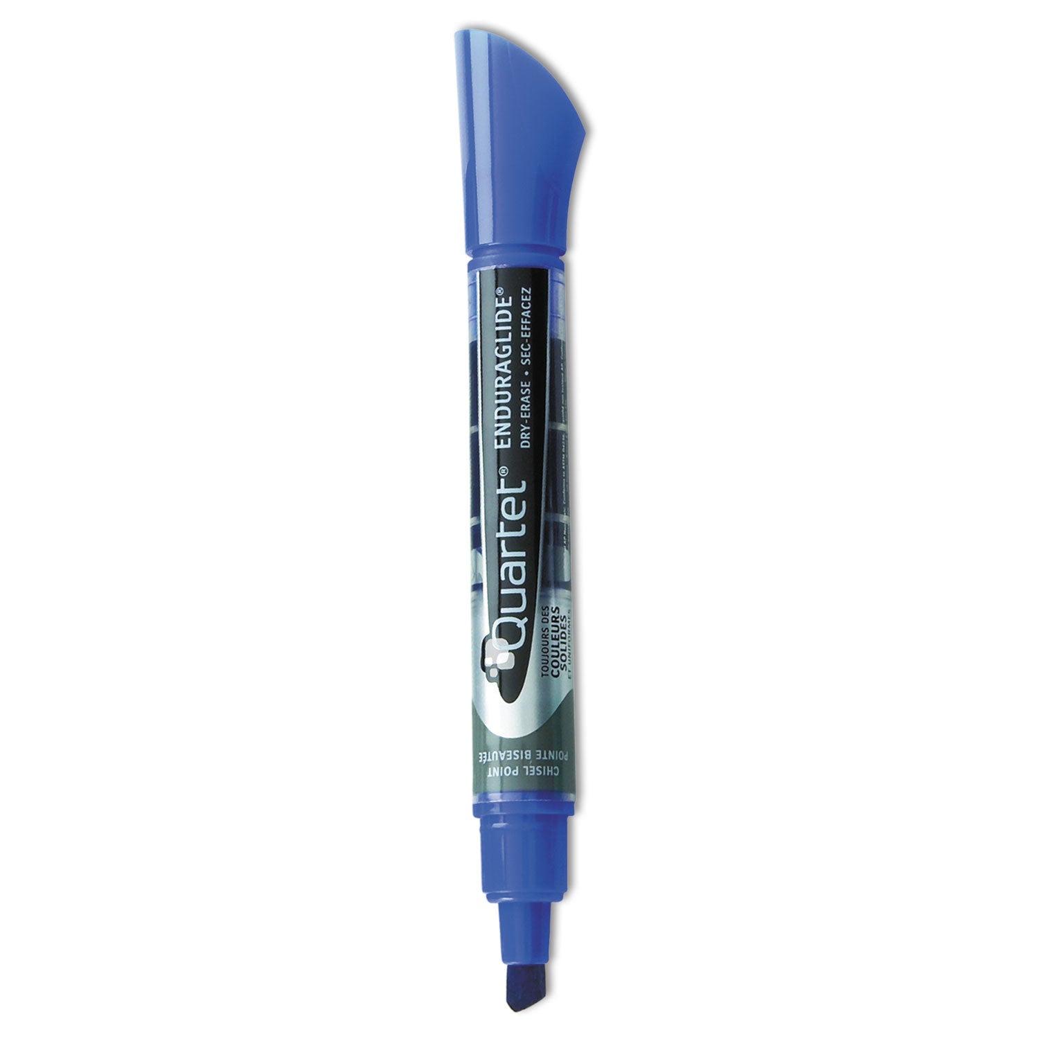 Quartet EnduraGlide Dry Erase Marker, Broad Chisel Tip, Blue, Dozen (50013M)