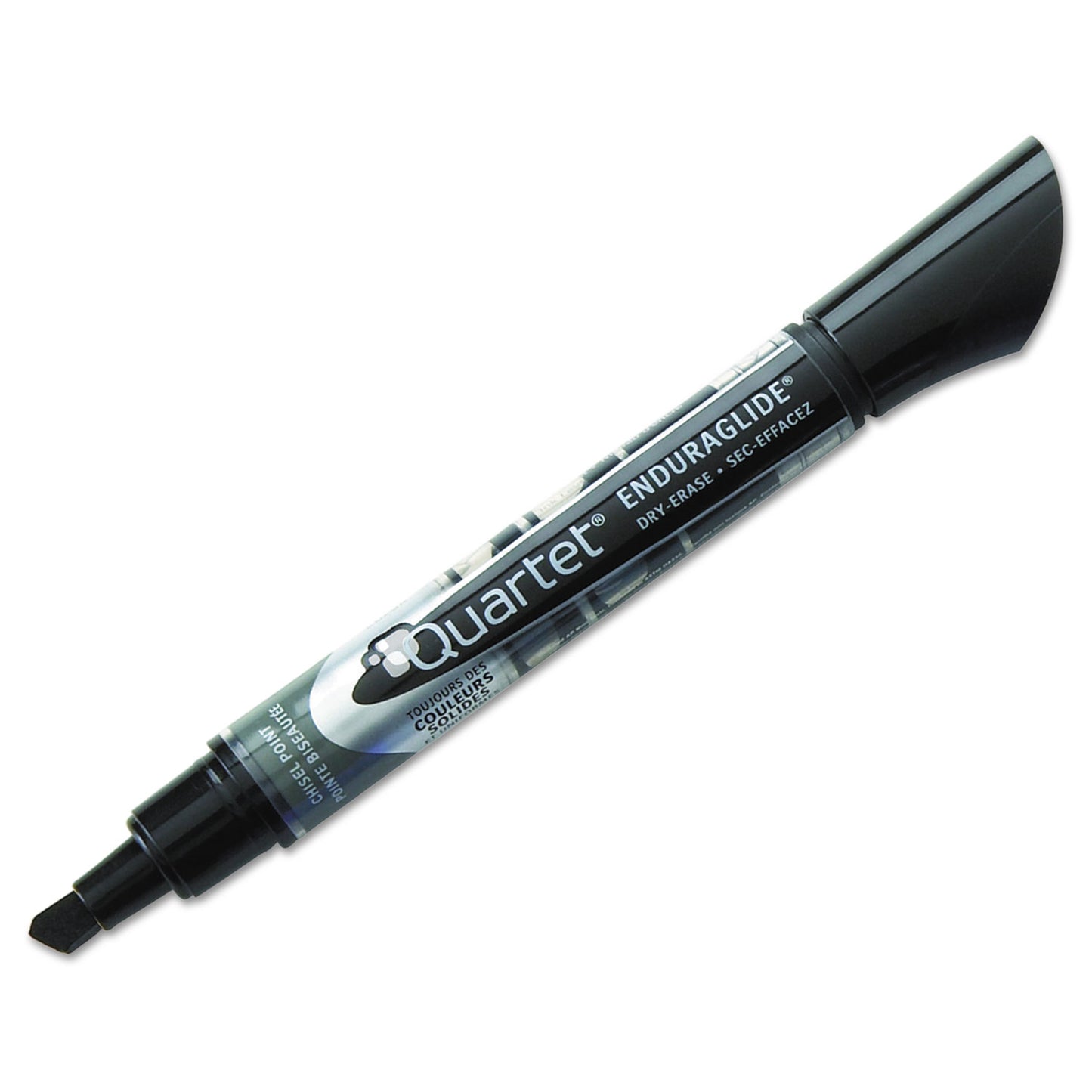 Quartet EnduraGlide Dry Erase Marker, Broad Chisel Tip, Black, Dozen (50012M)