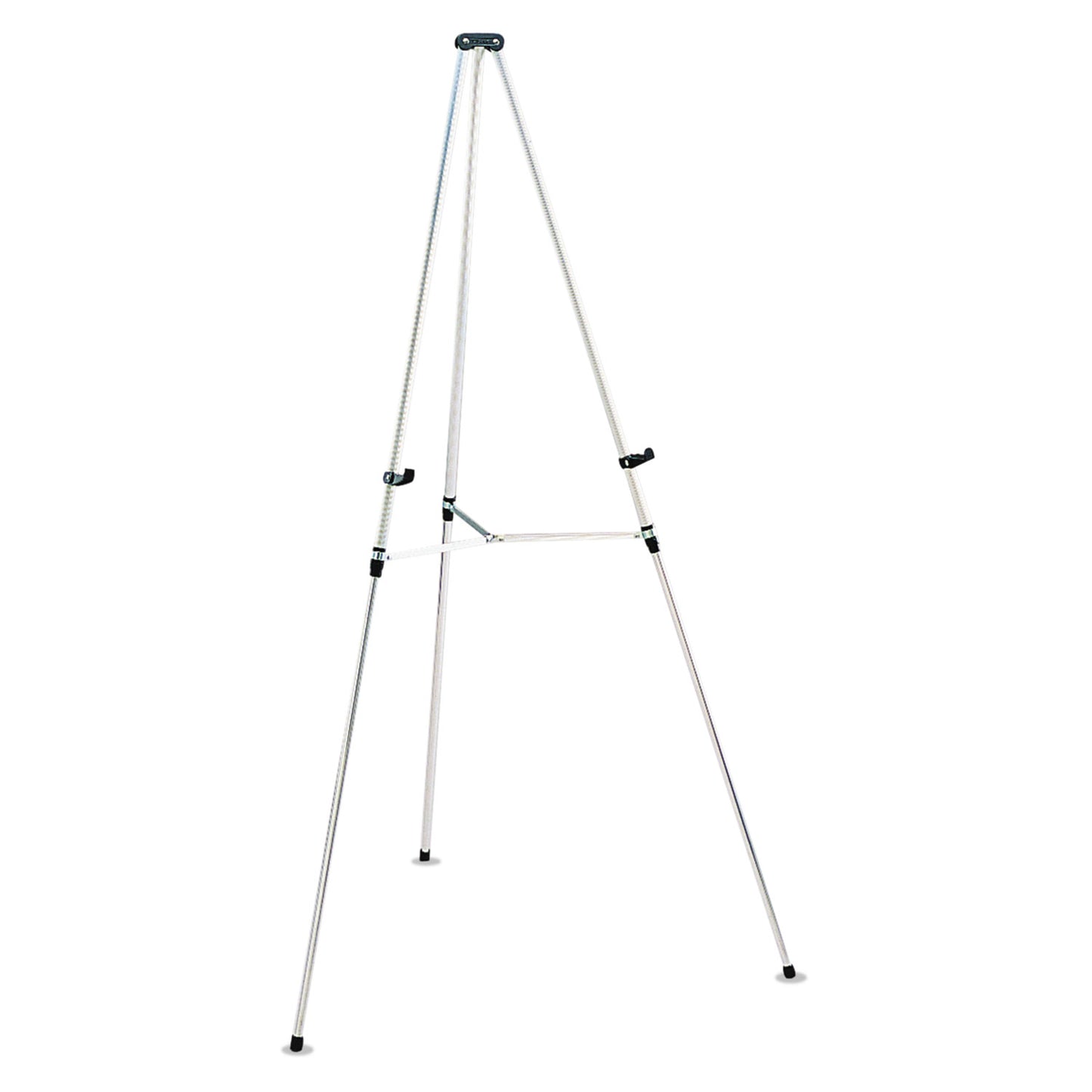 Quartet Lightweight Telescoping Tripod Easel, 38" to 66" High, Aluminum, Silver (50E)