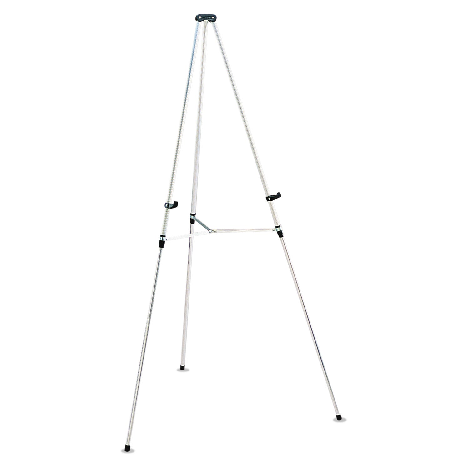 Quartet Lightweight Telescoping Tripod Easel, 38" to 66" High, Aluminum, Silver (50E)