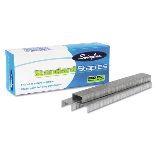 Swingline S.F. 1 Standard Staples, 0.25" Leg, 0.5" Crown, Steel, 5,000/Box (35108)