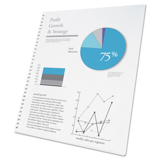 GBC ProClick Presentation Paper, 96 Bright, 32-Hole. 24 lb Bond Weight, 8.5 x 11, White, 250/Pack (2514479)