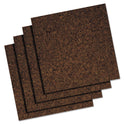 Quartet Cork Panel Bulletin Board, 12 x 12, Brown, 4 Panels/Pack (101)